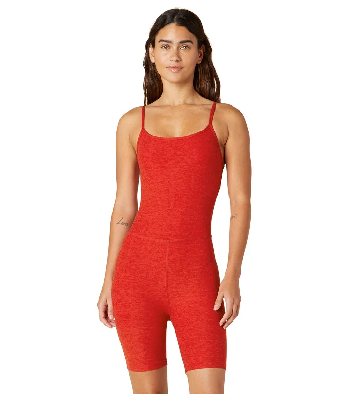 Beyond Yoga Spacedye Get In Gear Biker Jumpsuit Red Hot-Siren