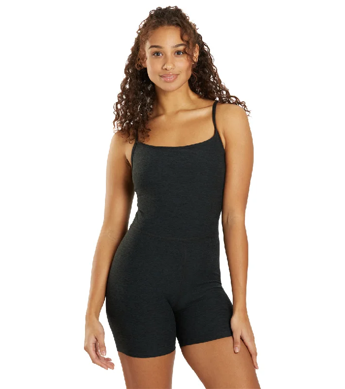 Flow Into Savings With Trendy Yoga Apparel Beyond Yoga Spacedye Keep Pace Biker Jumpsuit Darkest Night