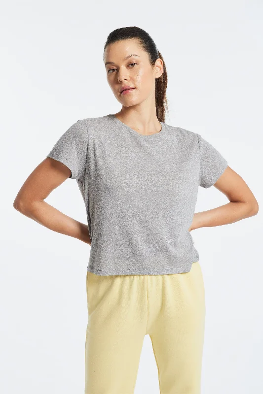 Comfortable, Stylish, And Now More Affordable Bowery Boxy Tri-Blend Tee - Heather Grey Comfortable, Stylish, And Now More Affordable Bowery Boxy Tri-Blend Tee - Heather Grey
