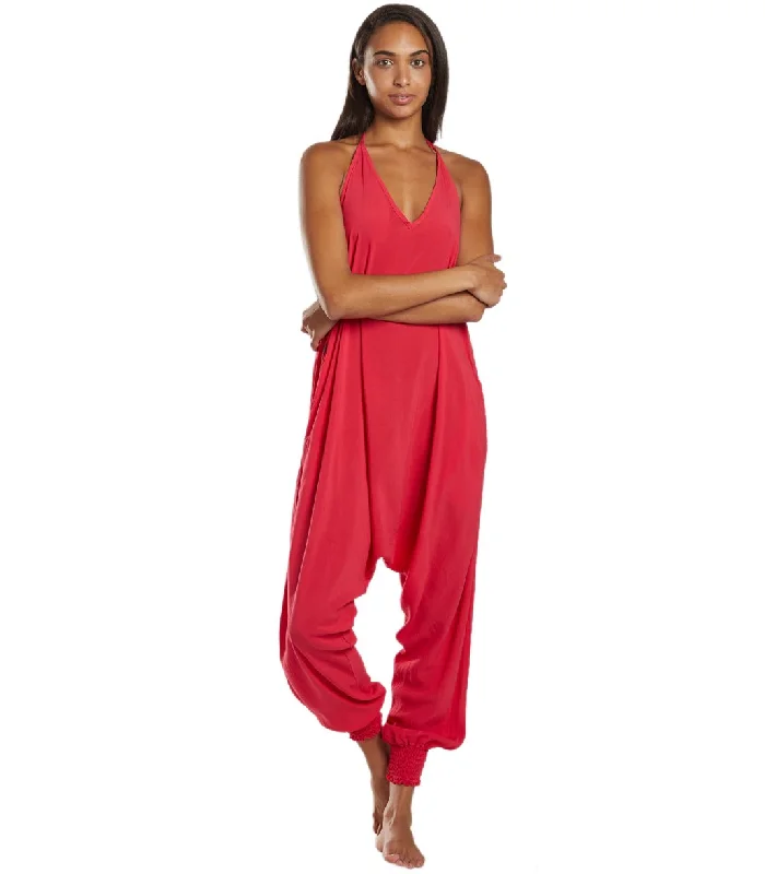 Look Good, Feel Good, And Save Big Buddha Pants Harem Jumpsuit Fuschia