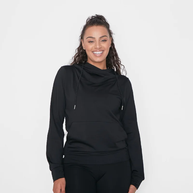 Affordable Yoga Fashion For Every Pose Cali Hoodie - Black - FINAL SALE