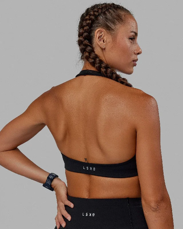 Stretch In Style With Budget-Friendly Yoga Wear Challenger Sports Bra - Black