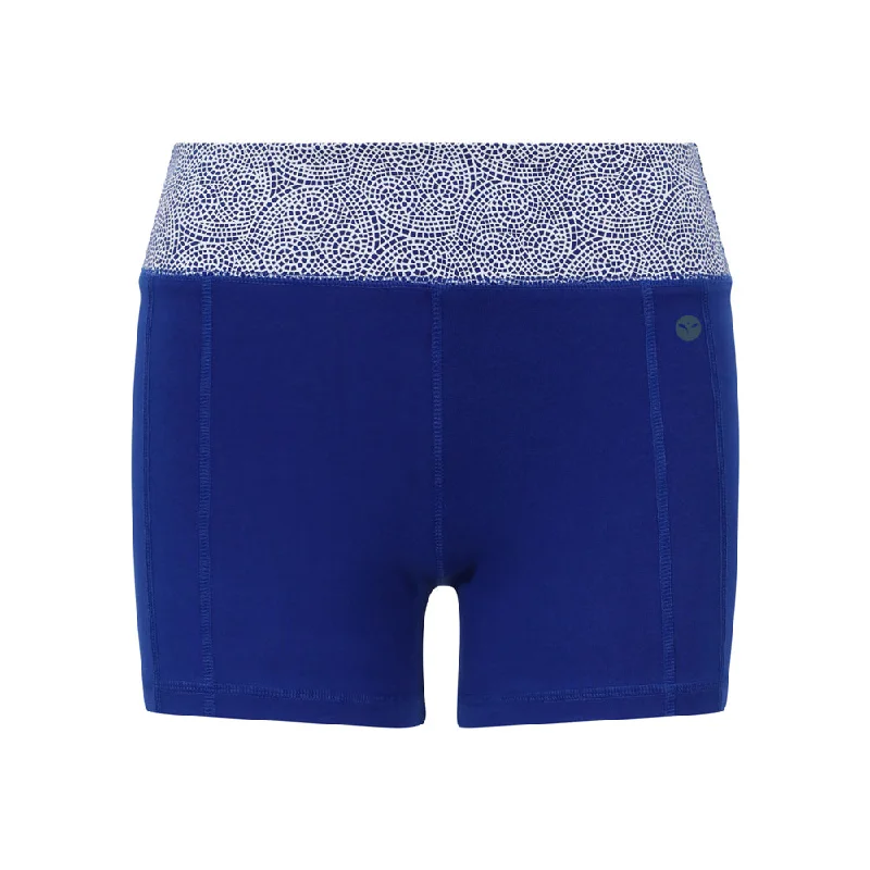 Affordable Yoga Fashion For Every Pose Cool Chakra Yoga Shorts Blue