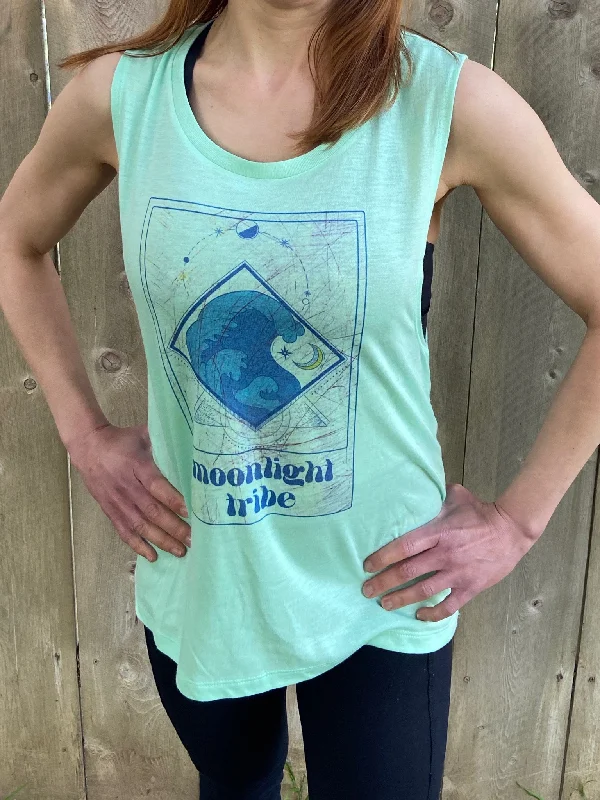 Embrace Comfort With Yoga Wear On Sale Moonlight Tribe Tarot Card Wave Women's Boyfriend Embrace Comfort With Yoga Wear On Sale Moonlight Tribe Tarot Card Wave Women's Boyfriend