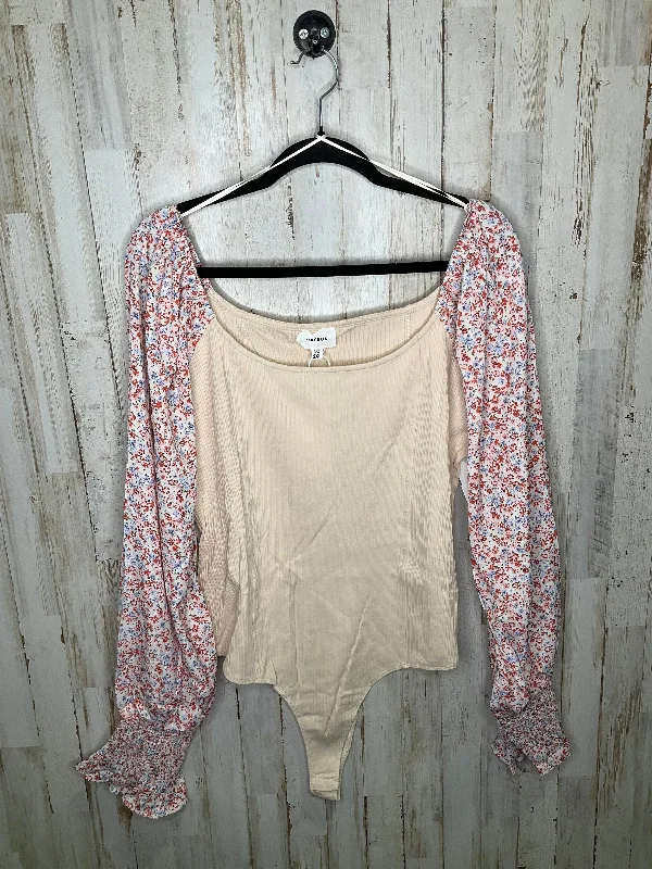 Cream Bodysuit Cmc, Size 2x