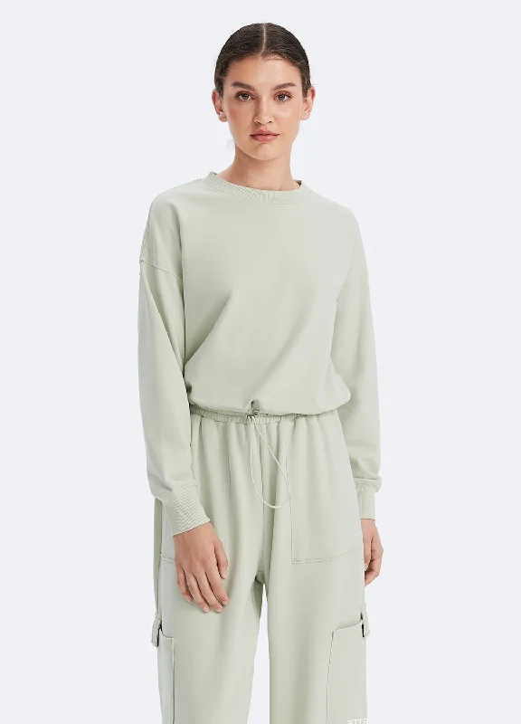 Shop High-Quality Yoga Apparel At Exclusive Discounts Cropped Sweatshirt with Drawstring Shop High-Quality Yoga Apparel At Exclusive Discounts Cropped Sweatshirt with Drawstring