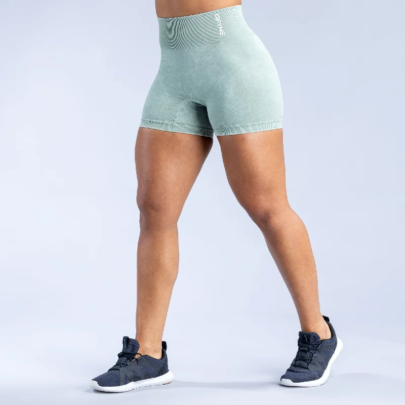 Master Every Pose With Premium Yoga Wear Deals Valkyrie Acid Wash Shorts