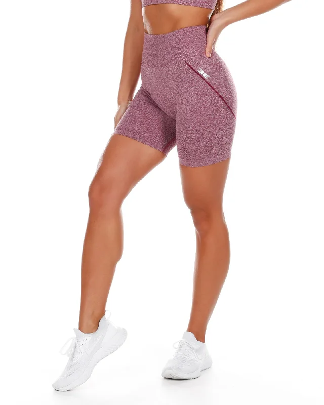 Lightweight, Breathable Yoga Wear At Special Prices Elite Seamless Shorts - Berry