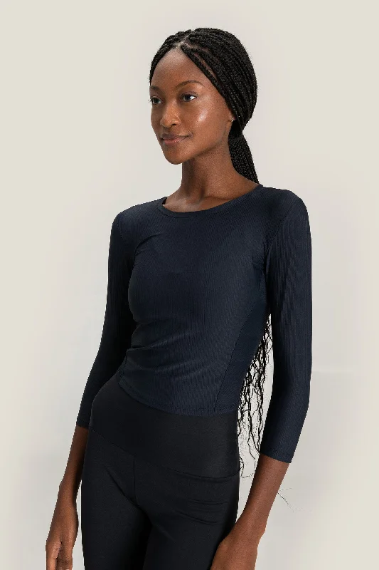 High-Quality Yoga Clothing At Budget-Friendly Prices Essential Ribbed T-Shirt