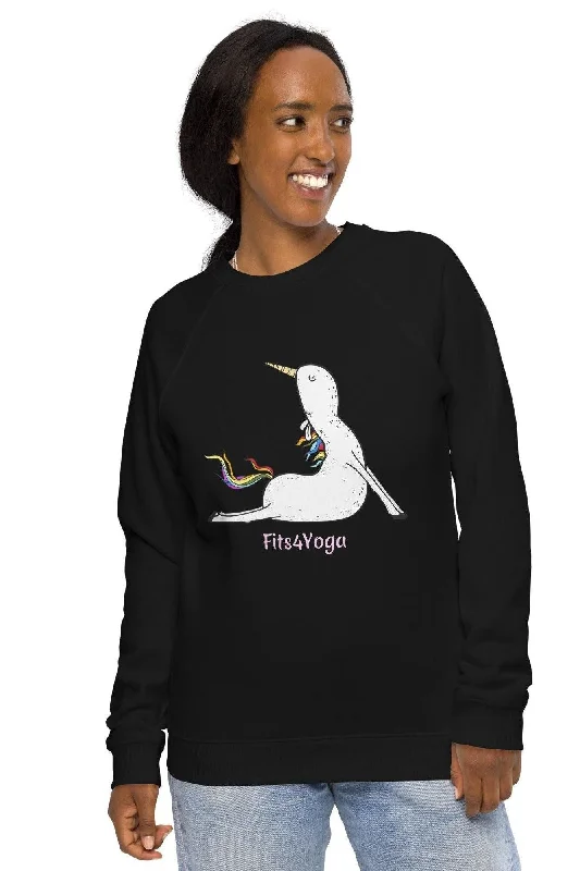 Fits4yoga Unicorn Organic Raglan Sweatshirt