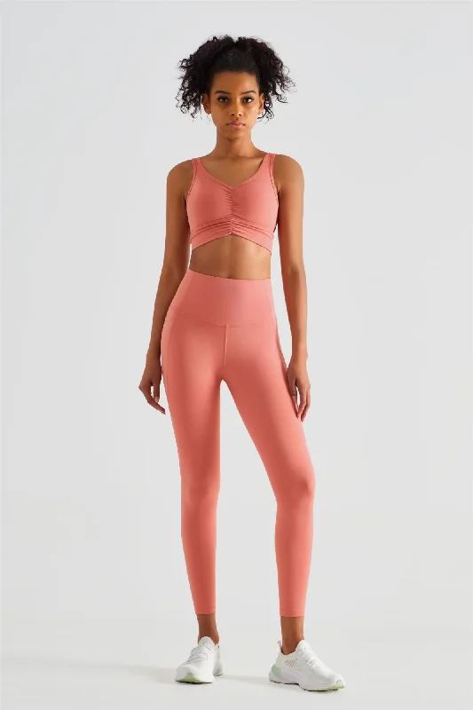 Backless Sports Bra & Gym Leggings Activewear Set