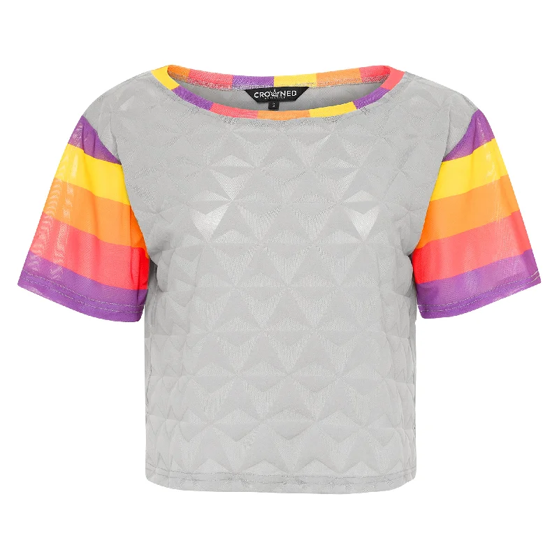 Flow Into Savings With Trendy Yoga Apparel Geodesic Day Mesh Tee