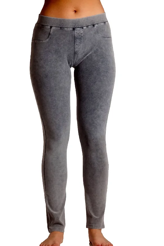 Flow Into Savings With Trendy Yoga Apparel High Rise Jegging In Gray