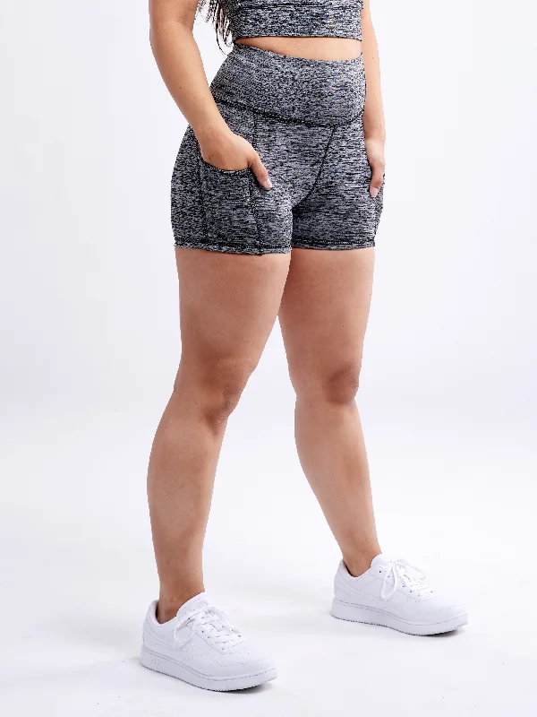 Flex Your Budget With Premium Yoga Clothing Deals High-Waisted Athletic Shorts with Side Pockets