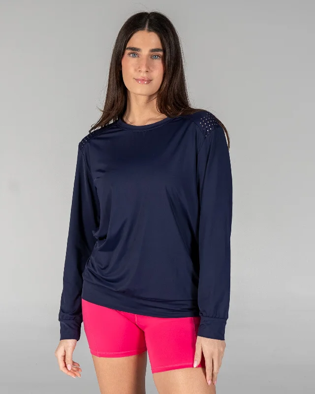 Fashionable Yoga Apparel Now On Sale Laser Cut Pullover - Bodega