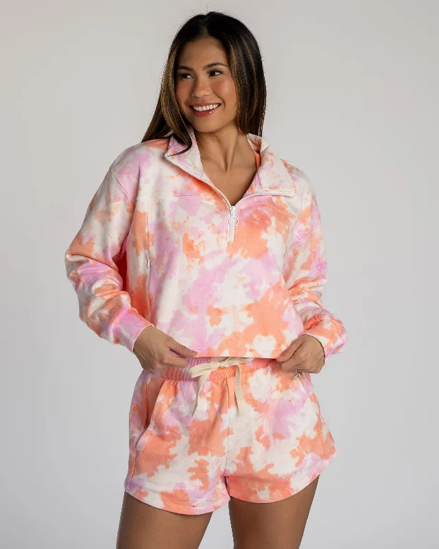 Affordable Yoga Fashion For Every Pose Leisure Quarter Zip - Spring Tie Dye (Final Sale) Affordable Yoga Fashion For Every Pose Leisure Quarter Zip - Spring Tie Dye (Final Sale)