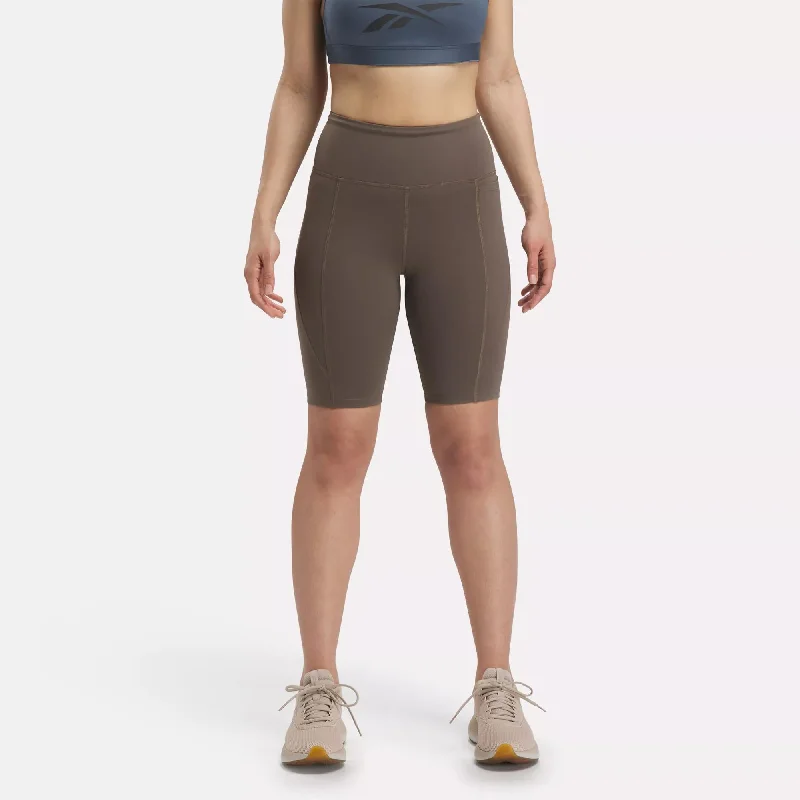 Your Yoga Wardrobe, Upgraded For Less Lux High-Rise Bike Shorts