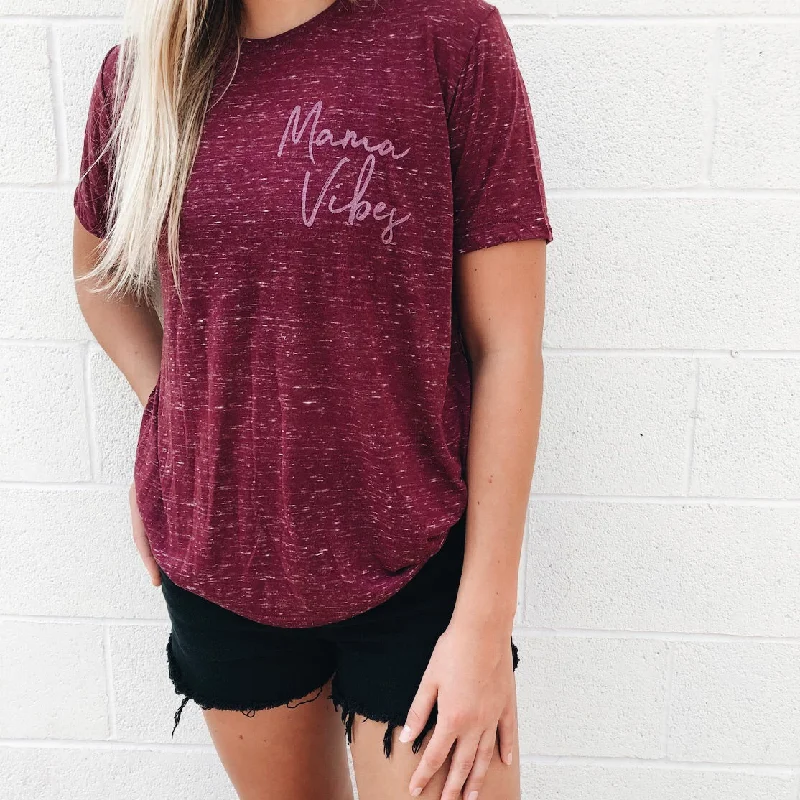 Yoga Wear That Moves With You At Lower Prices Mama Vibes • Maroon Marbled Crew