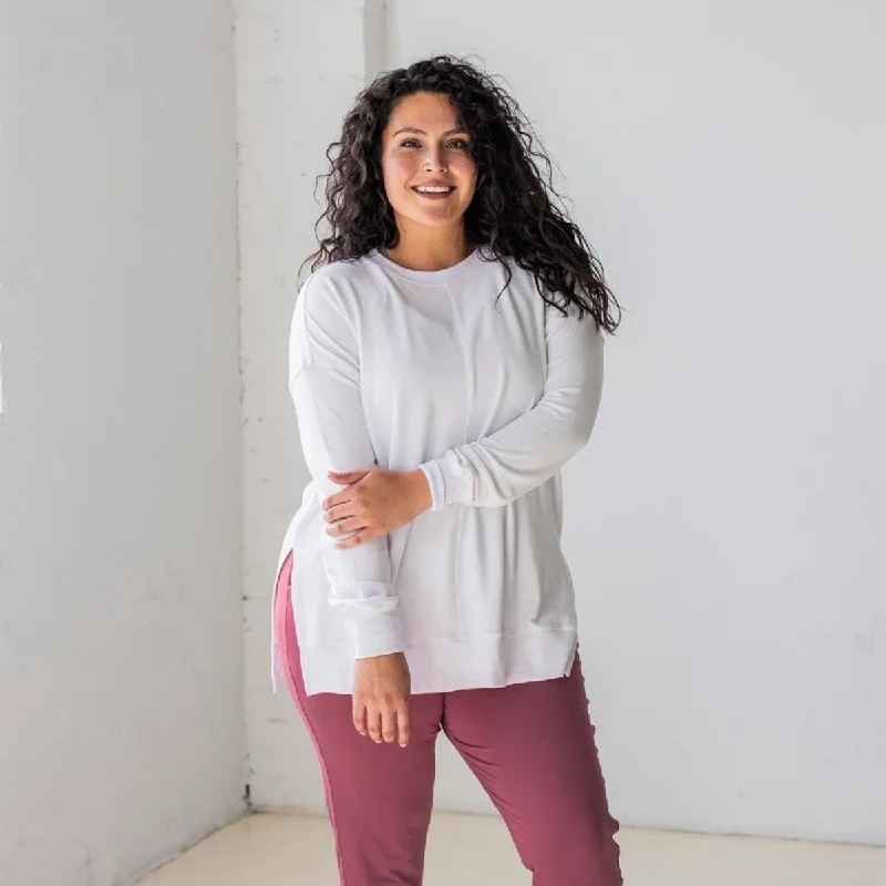 The Perfect Blend Of Comfort And Savings Noelle Tunic - White - Final Sale