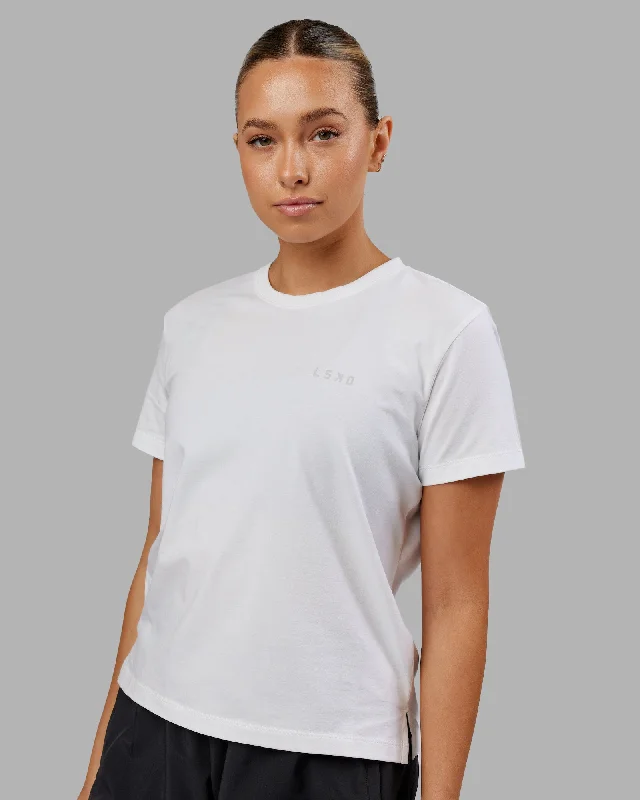 Don't Miss Out On Premium Yoga Wear Deals Deluxe PimaFLX Tee - White