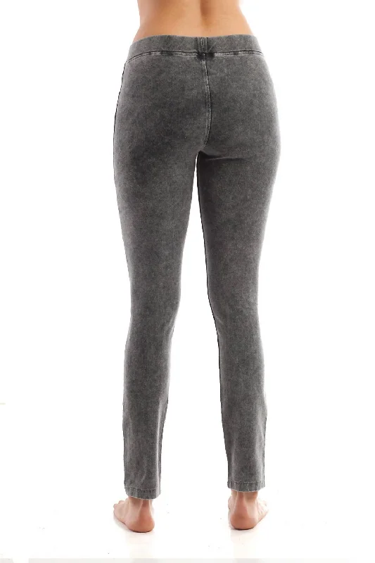 Stretch, Move, And Save On Yoga Clothing Pull-On Jeggins In Charcoal