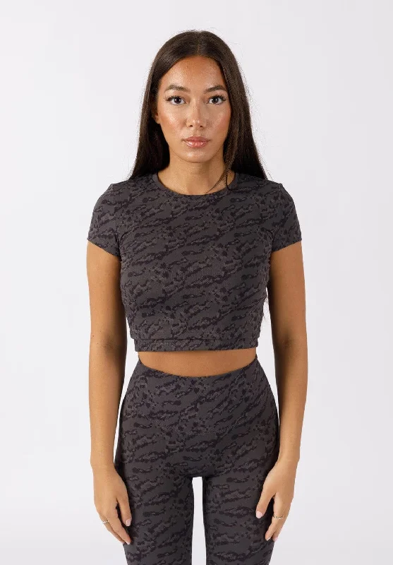 Limited-Time Savings On Yoga Leggings And Tops RecStretch Short Sleeve Crop Rogue