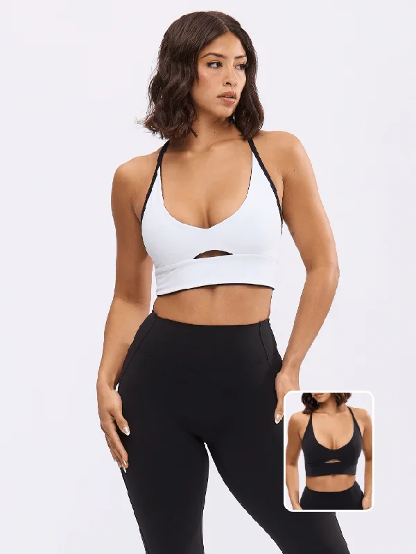 Look And Feel Your Best With Discounted Yoga Clothing Reversible Nubre Crop - Onyx Black and White Look And Feel Your Best With Discounted Yoga Clothing Reversible Nubre Crop - Onyx Black and White