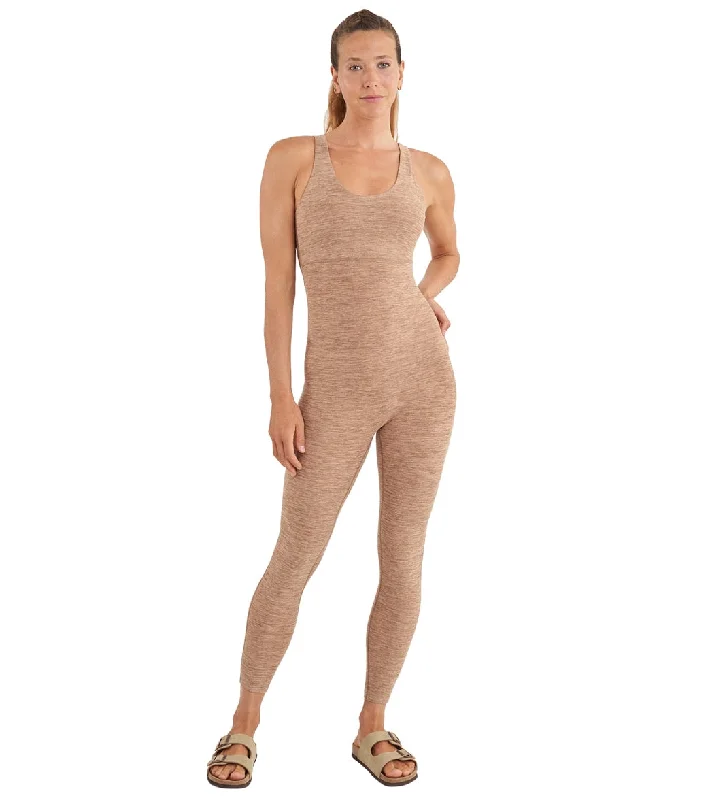 Thrive Societe Twist Back Onesie Heather Latte