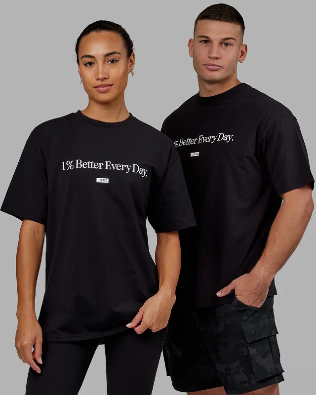 The Best Styles At The Best Prices Unisex 1% Better FLXCotton Tee Oversize - Black