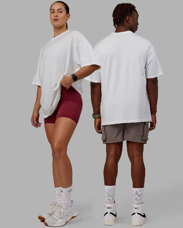 The Perfect Fit At The Perfect Price Unisex Deluxe PimaFLX Tee Oversize - White