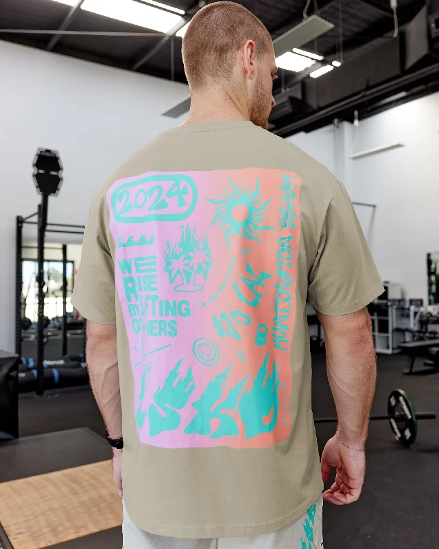 High-Quality Yoga Clothing At Budget-Friendly Prices Unisex So Cal 24 FLXCotton Tee Oversize - Sustained Grey-Atlantis High-Quality Yoga Clothing At Budget-Friendly Prices Unisex So Cal 24 FLXCotton Tee Oversize - Sustained Grey-Atlantis