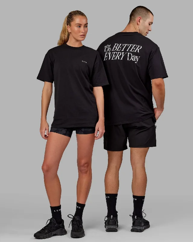 Flow Into Savings With Trendy Yoga Apparel Unisex VS6 FLXCotton Tee Oversize - Black-White Flow Into Savings With Trendy Yoga Apparel Unisex VS6 FLXCotton Tee Oversize - Black-White