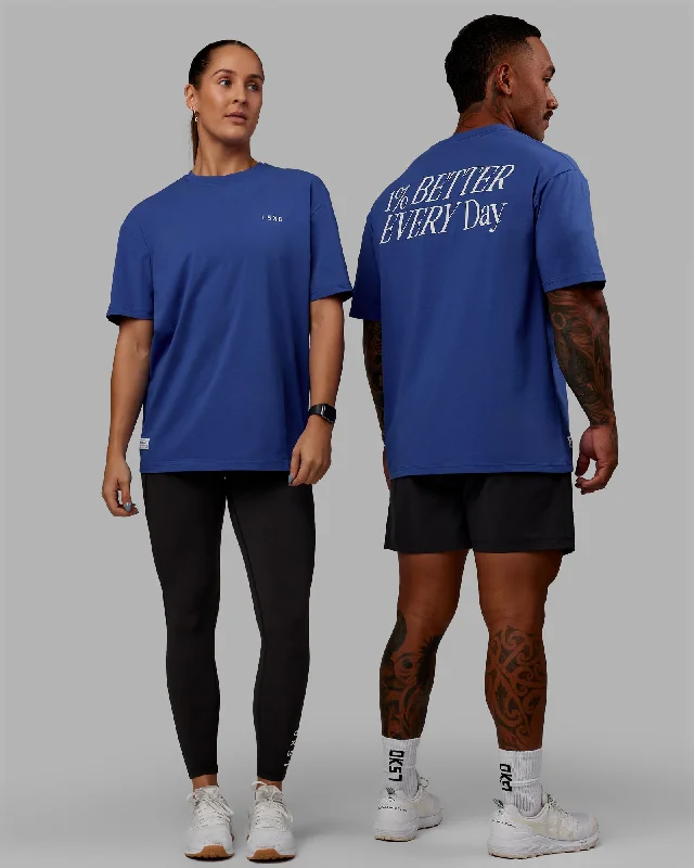 Master Every Pose With Premium Yoga Wear Deals Unisex VS6 FLXCotton Tee Oversize - Power Cobalt-White Master Every Pose With Premium Yoga Wear Deals Unisex VS6 FLXCotton Tee Oversize - Power Cobalt-White
