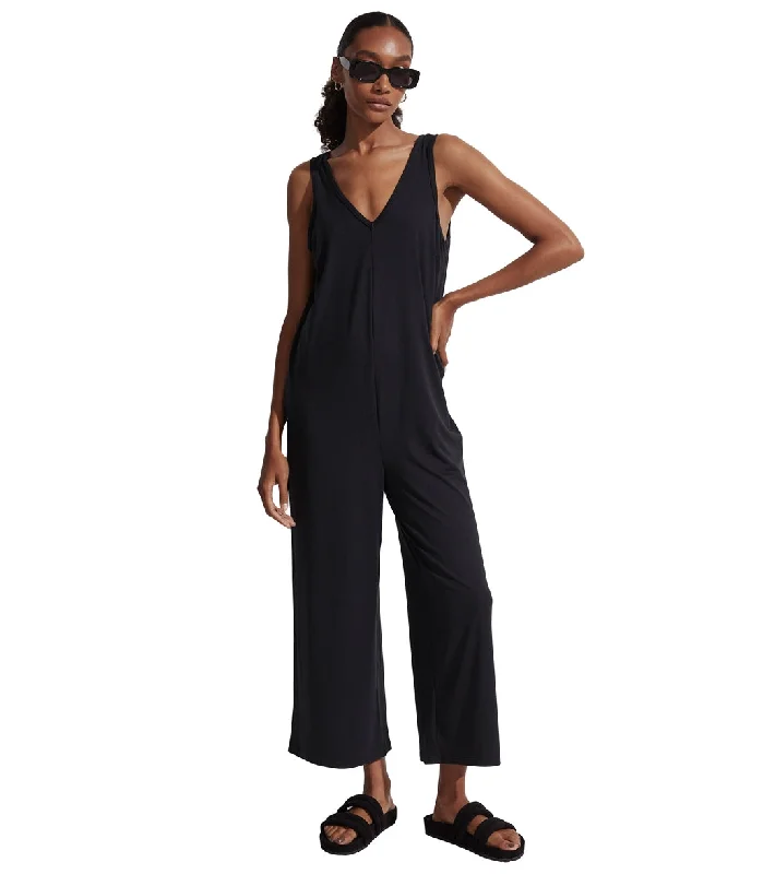 Elevate Your Practice With Affordable Yoga Wear Varley Pelion Jumpsuit Black
