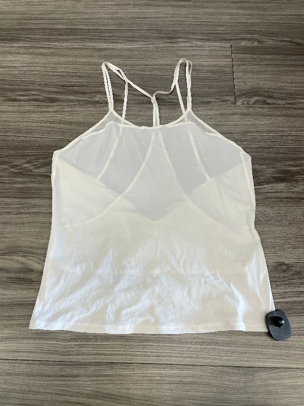 White Athletic Tank Top Lululemon, Size 2