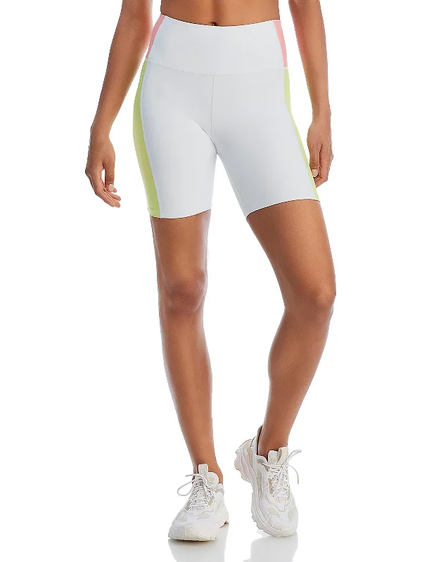 Stretch, Move, And Save On Yoga Clothing Womens Colorblock Contrast Bike Short