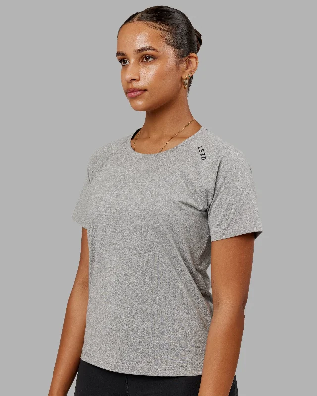 Yoga Wear At Unbeatable Prices Perform VapourFLX Tee - Lt Grey Marl