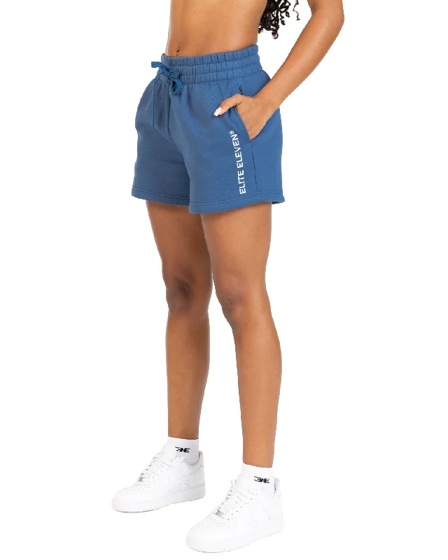 Move With Confidence In Discounted Yoga Outfits Women's Registered Shorts - Mid Blue Move With Confidence In Discounted Yoga Outfits Women's Registered Shorts - Mid Blue