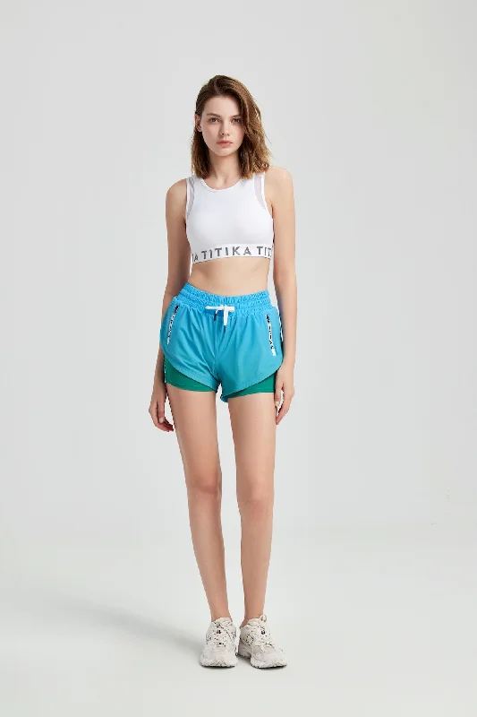 Premium Yoga Wear At Special Discounts Zeet Shorts - Blue