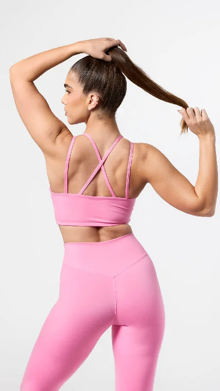 Embrace Comfort With Yoga Wear On Sale Cherry Pop 4 Strap Bralette