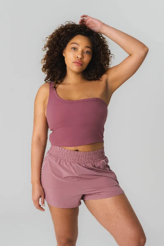 Namaste And Save On Yoga Apparel Cloud II™ Asym Tank - Mauve