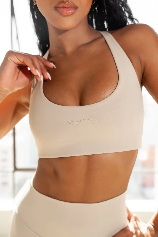 Your Go-To Yoga Outfits Now More Affordable Cloud II™ Lace Up Bra - Antler