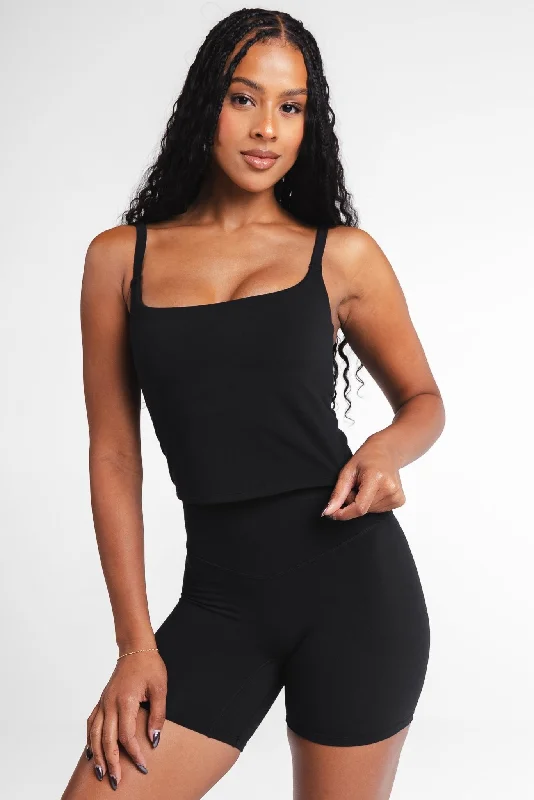 Move With Confidence In Discounted Yoga Outfits Cloud II™ Scoop Tank - Midnight