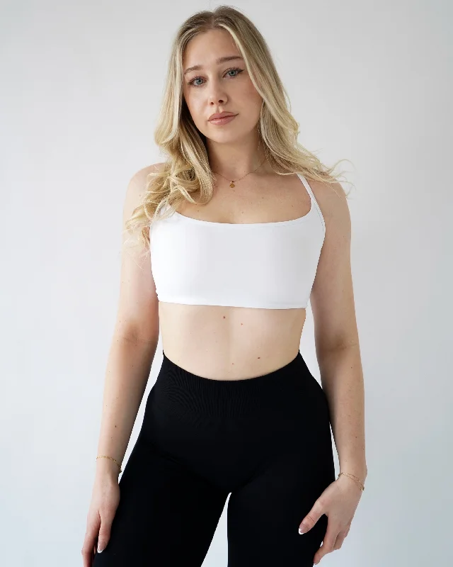 Find Your Perfect Fit With Discounted Yoga Outfits Core Sports Bra - White