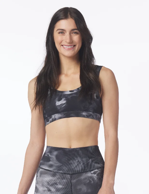 Flow In Comfort With Stylish Discounts Ease Bra: Black Lava Dye