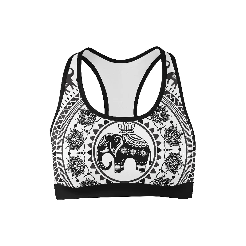 Soft, Supportive Yoga Wear At Unbeatable Savings Elephant Sun Mandala Sports Bra