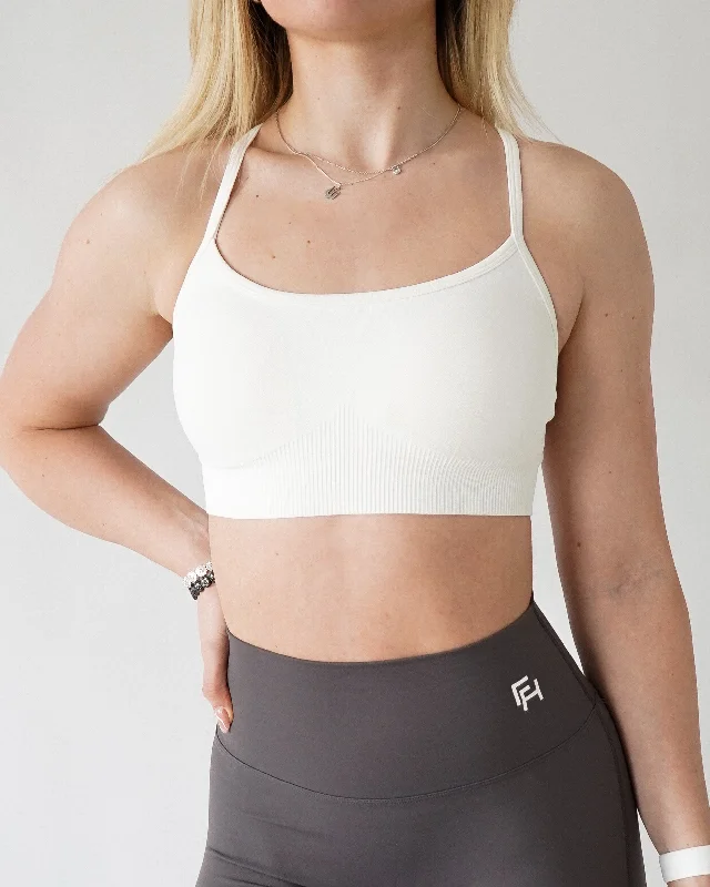 The Best Yoga Clothing At The Best Prices Enhance Vital Sports Bra - White