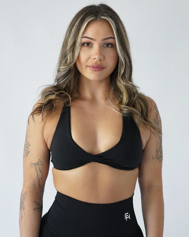 Your Go-To Yoga Outfits Now More Affordable Flex Twist Sports Bra - Black
