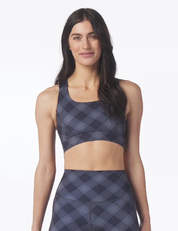 Yoga Apparel Designed For Movement At Lower Prices Full Force Bra: Black Buffalo Plaid