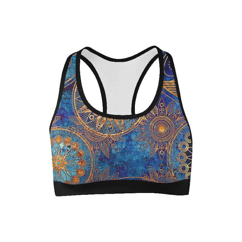 The Perfect Fit At The Perfect Price Gold Boho Sports Bra